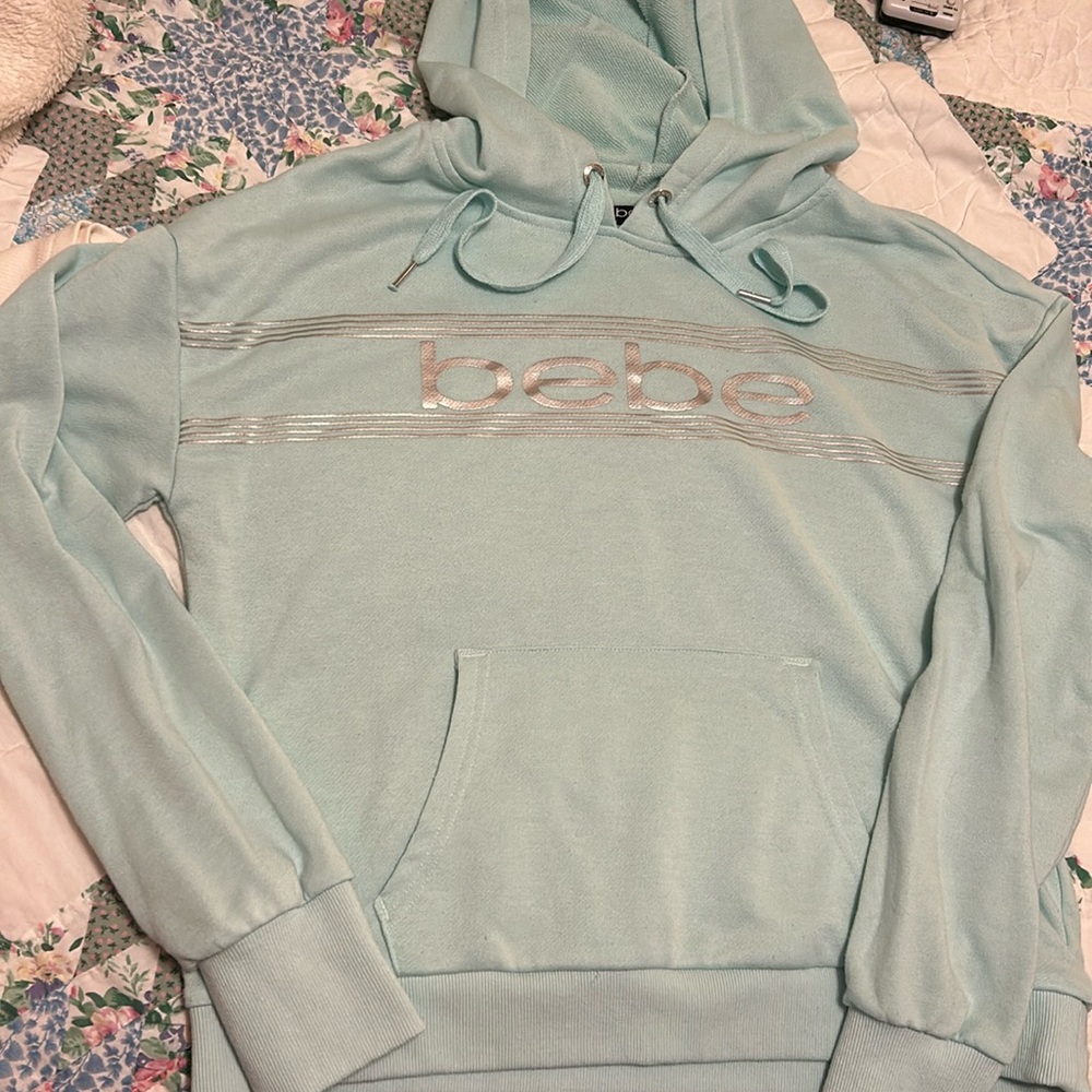Bebe mint green hoodie size Large